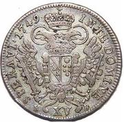 15 Kreuzers - Franz I, Austria, 1747-1750 reverse image