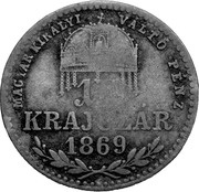10 Kreuzers - Francis Joseph I, Hungary, 1868-1869 reverse image