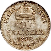 10 Kreuzers - Francis Joseph I reverse image