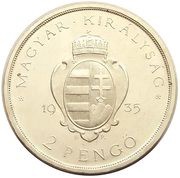 2 Pengő - Miklós Horthy Pázmány University obverse image