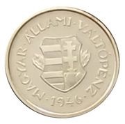 2 Fillér 60th Anniversary of Forint obverse image