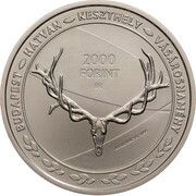 2000 Forint Hunting and Nature Exhibition obverse image
