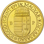 10 000 Forint Papal Visit obverse image