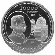 20 000 Forint Austro-Hungarian Compromise of 1867 obverse image