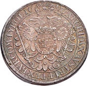 1 Thaler - Leopold I Vienna, Austria, 1696-1699 reverse image