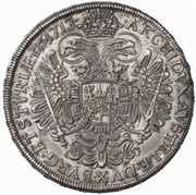 1 Thaler - Charles VI Graz, Austria, 1713-1718 reverse image