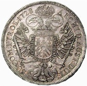 1 Thaler - Charles VI Vienna, Austria, 1720-1735 reverse image