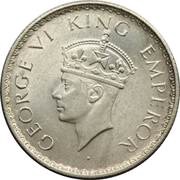 ½ Rupee - George VI obverse image