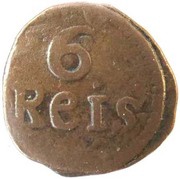 6 Reis "Daduddú" - Maria I Dio mint reverse image