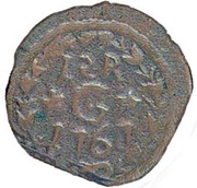 12 Réis - José I Goa mint, India, 1762-1769 reverse image