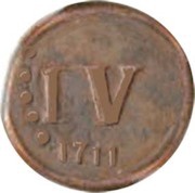 15 Réis - João V Goa mint obverse image