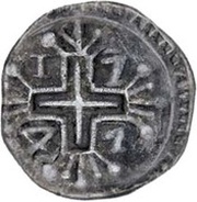 1 Rupia - João V Damão mint, India, 1739-1750 reverse image