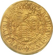 5 Ducats - Leopold I Graz, Austria, 1670 reverse image
