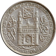 8 Anna - Mir Usman Ali Khan obverse image