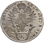 5 Kreuzer - Joseph II reverse image