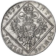 30 Kreuzers - Franz I with X, Austria, 1751-1765 reverse image