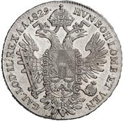 ½ Thaler - Franz I, Austria, 1825-1830 reverse image