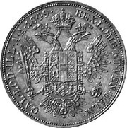 ½ Thaler - Francis Joseph I, Austria, 1848-1851 reverse image