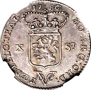 10 Stuivers Utrecht obverse image