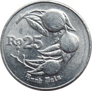 25 Rupiah reverse image