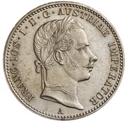 ¼ Florin - Francis Joseph I obverse image