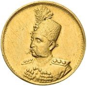 ⅕ Toman Piedfort of 1 Toman weight - Mozaffar ad-Din Qajar obverse image