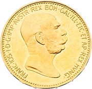 20 Corona - Francis Joseph I obverse image