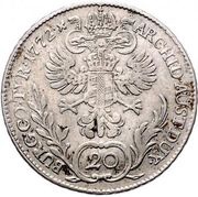 20 Kreuzers - Maria Theresia, Austria, 1765-1780 reverse image