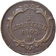 ½ Kreuzer - Franz II reverse image