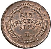 1 Kreutzer - Leopold II reverse image