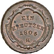 1 Kreutzer - Franz II reverse image