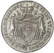 20 Kreuzers - Franz Xaver reverse image