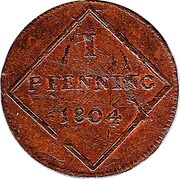 1 Pfenning - Ferdinand reverse image