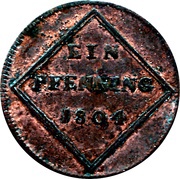 1 Pfenning - Ferdinand, Austria, 1804-1805 reverse image
