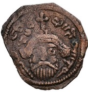 Nummus / Fals - Abd al-Malik ibn Marwan to al-Walid I ibn 'Abd al-Malik - pseudo-Byzantine type, facing bust Arab-Byzantine obverse image