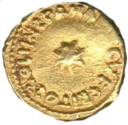 Solidus / Dinar "bilingual" - Unknown - al-Andalus - Transitional coinage Spain and North Africa - Arab-Byzantine reverse image