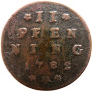 2 Pfenning - Hieronymus von Colloredo reverse image