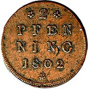 2 Pfenning - Hieronymus von Colloredo reverse image
