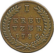 1 Kreutzer - Hieronymus von Colloredo reverse image
