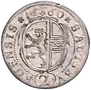 2 Kreuzers - Guidobald von Thun, Austria, 1660 reverse image