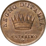 1 Centesimo - Napoleon I reverse image
