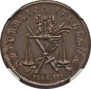 1 Soldo, 10 Denari - Napoleon obverse image