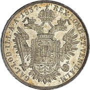 1 Scudo - Ferdinand I, Italy, 1835-1846 reverse image