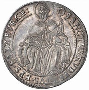 ¼ Thaler - Markus Sittikus von Hohenems, Austria, 1612-1613 reverse image