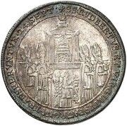 ¼ Thaler - Paris von Lodron Consecration, Austria, 1628 reverse image