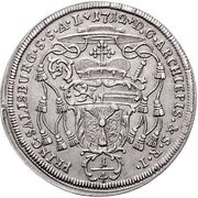 ¼ Thaler - Franz Anton von Harrach, Austria, 1710-1715 reverse image