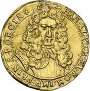 1 Zecchino Hannibal Alfonso Emanuele obverse image