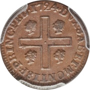 1 Cagliarese - Victor Amadeus II, Italy, 1724 reverse image