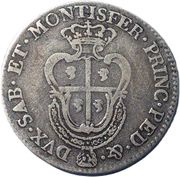 ¼ Scudo - Charles Emmanuel III, Italy, 1768-1772 reverse image