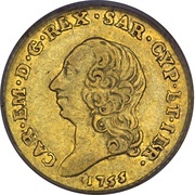 ¼ Doppia - Charles Emmanuel III obverse image